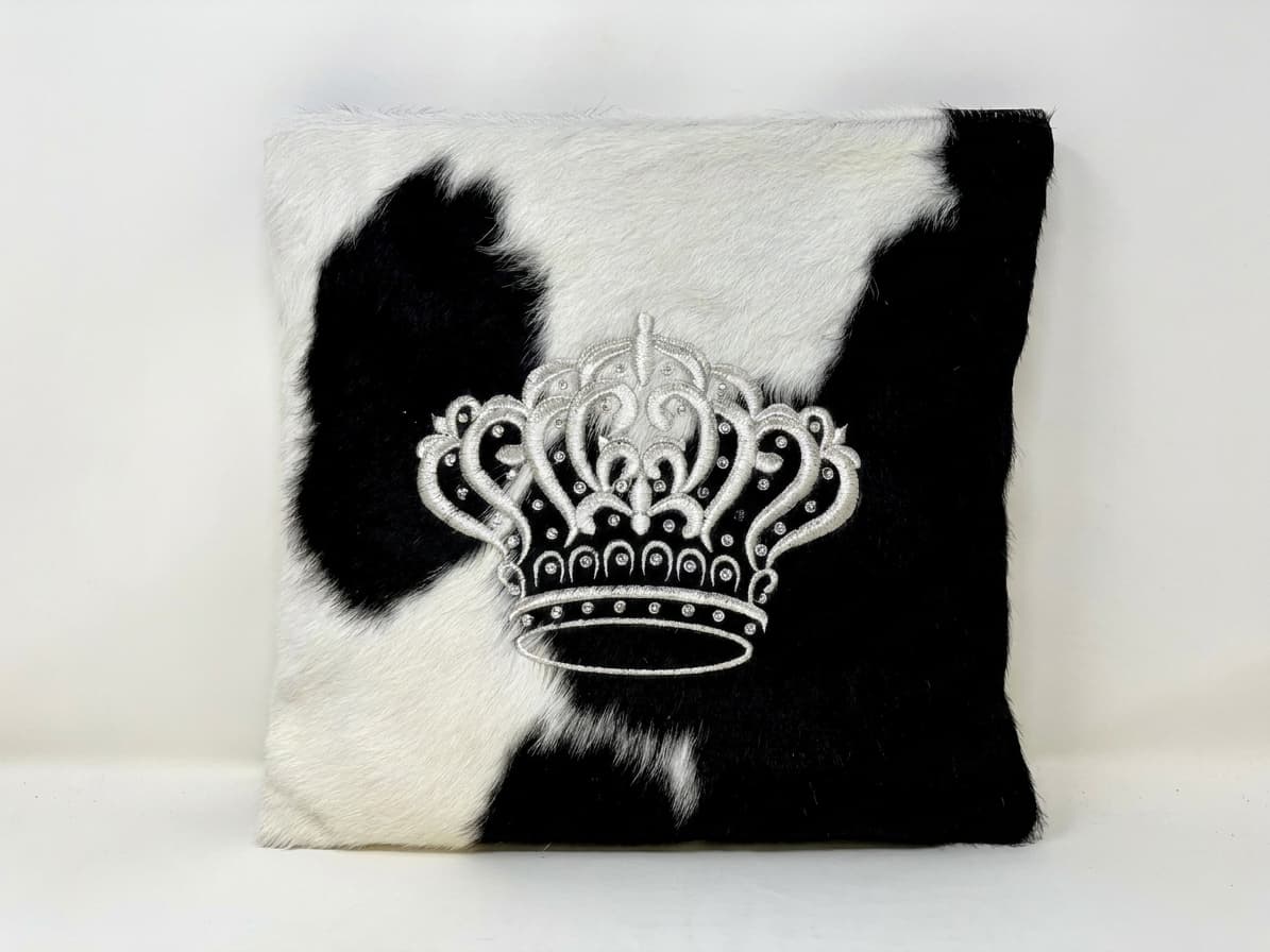 תיק לטלית ותפילין מעור אמיתי דגם Crown Black Fur F59, thumbnail 2