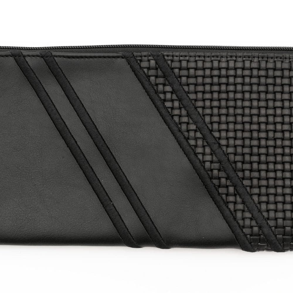 Black Smooth and Braided Leather Lulav Cover LC13, thumbnail 2